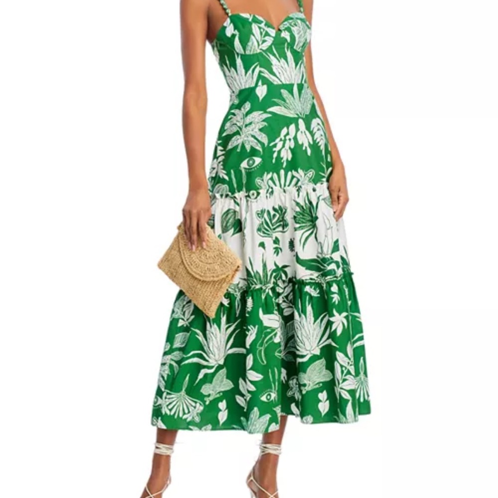 NWT Farm Rio Forest Soul Mix Midi Dress